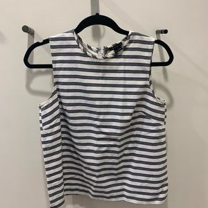 Theory striped cotton shell size 6